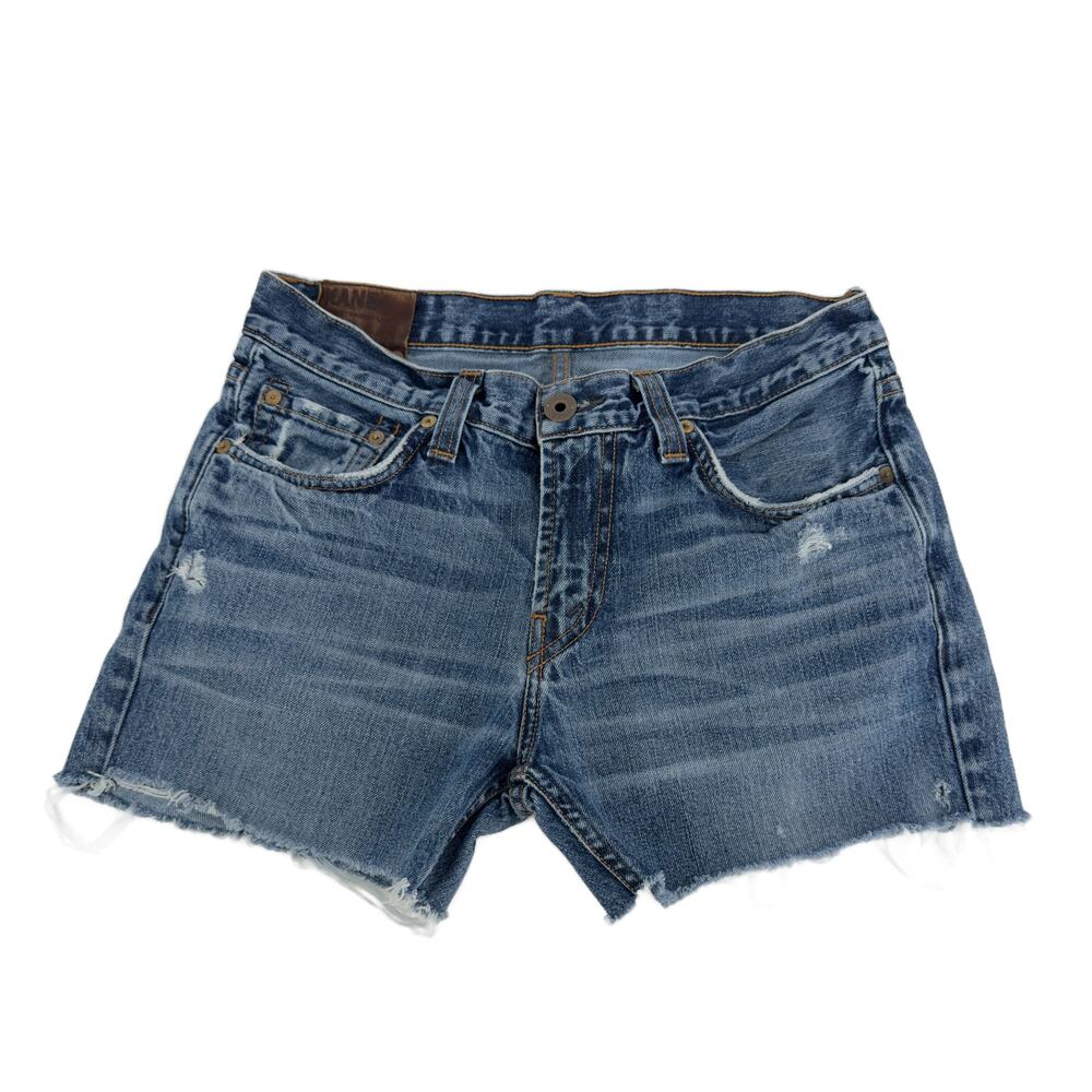 J Brand Custom Cutoff Denim Shorts Unisex sz 30 Kane Slim Straight Wrought USA